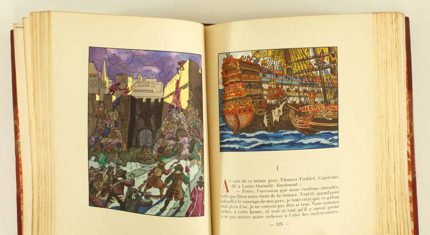 FARRERE - Thomas l Agnelet - 1928 Illustré par Pierre Noël - reliure signée - Photo 2, livre rare du XXe siècle