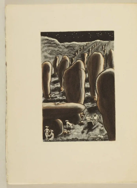 SILVESTRE de SACY - Dix légendes en marge du livre 1930 Gravures de Jean Bruller - Photo 2, livre rare du XXe siècle