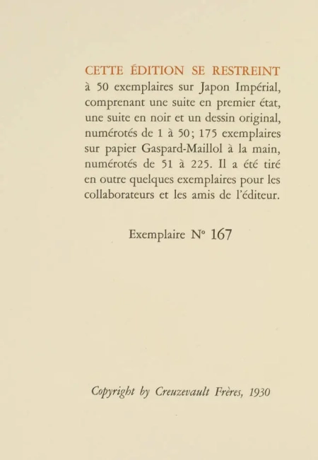 SILVESTRE de SACY - Dix légendes en marge du livre 1930 Gravures de Jean Bruller - Photo 5, livre rare du XXe siècle