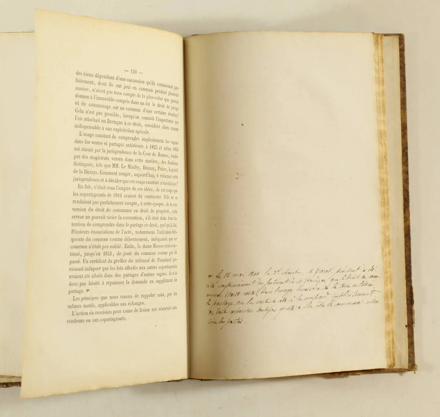 [Droit Bretagne Landes] POULIZAC - Terres vaines et vagues - Rennes, 1860 - Photo 2, livre rare du XIXe siècle