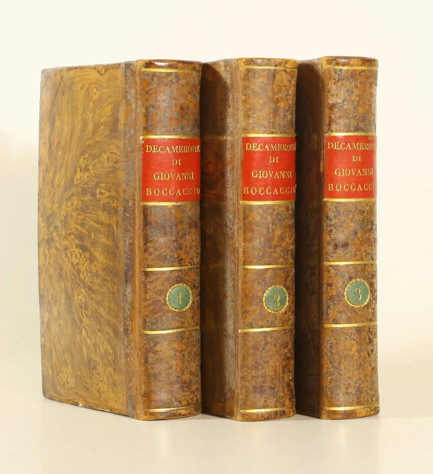 [BOCCACE Décaméron] Il decamerone di Giovanni Boccaccio - 1789 - 3 volumes - Photo 0, livre ancien du XVIIIe siècle