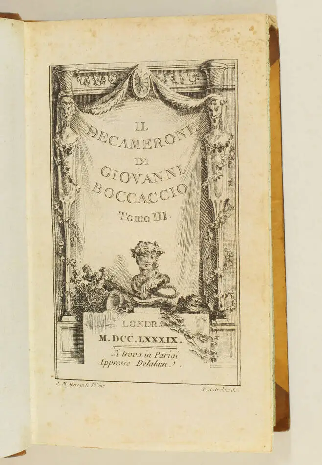 [BOCCACE Décaméron] Il decamerone di Giovanni Boccaccio - 1789 - 3 volumes - Photo 2, livre ancien du XVIIIe siècle
