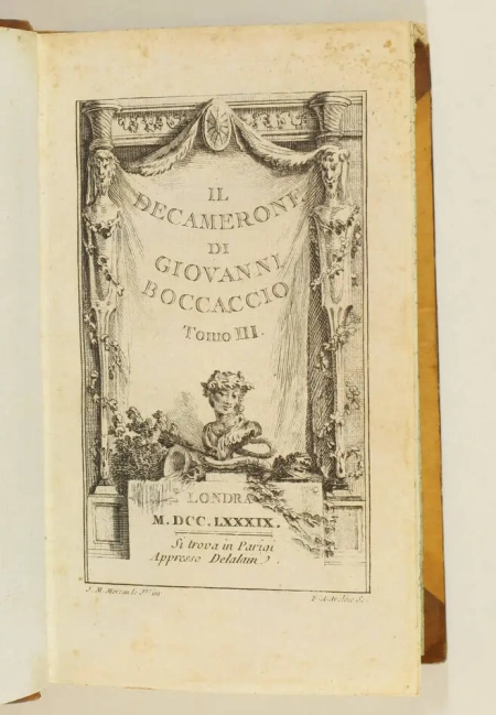 [BOCCACE Décaméron] Il decamerone di Giovanni Boccaccio - 1789 - 3 volumes - Photo 2, livre ancien du XVIIIe siècle