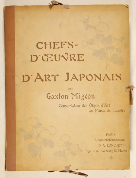 Gaston MIGEON - Chefs d oeuvre d art japonais (1905) - 100 planches - Photo 1, livre rare du XXe si&egrave;cle