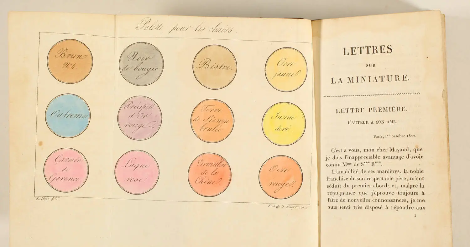 Lettres sur la miniature, par Mansion, &eacute;l&egrave;ve d Isabey - Chavant (vers 1822-1823) - Photo 0, livre rare du XIXe si&egrave;cle