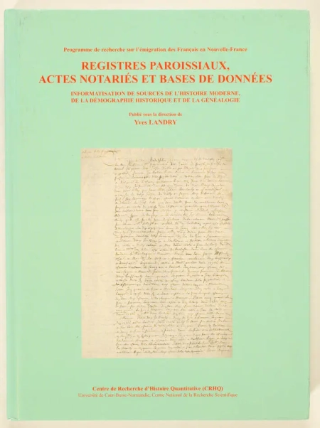 LANDRY - Registres paroissiaux, actes notari&eacute;s et bases de donn&eacute;es - Caen, 2005 - Photo 0, livre rare du XXIe si&egrave;cle