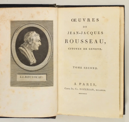 J.-J. ROUSSEAU - Oeuvres - Chez Bozerian, 1801 - 25 vol - reliure de Thouvenin - Photo 3, livre ancien du XIXe si&egrave;cle