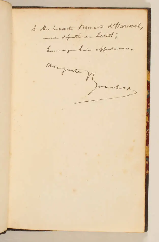 BOUCHER - Deux Mazarinades en patois orl&eacute;anais 1875 - Envoi - Ex. / verg&eacute; - Photo 0, livre rare du XIXe si&egrave;cle