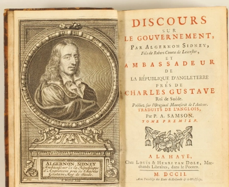 Algernon SIDNEY - Discours sur le gouvernement - 1702 - 3 volumes - Ex-libris - Photo 1, livre ancien du XVIIIe si&egrave;cle