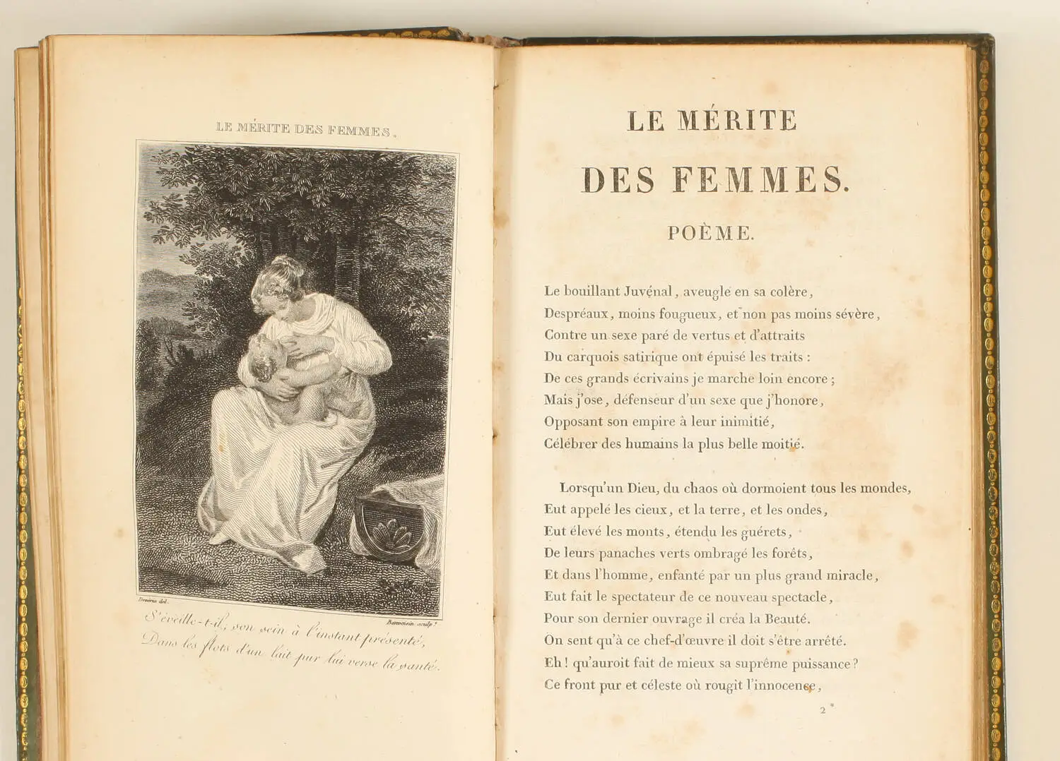 Gabriel LEGOUVE - Le m&eacute;rite des femmes - Janet, 1830 - Frontispice - Photo 2, livre rare du XIXe si&egrave;cle