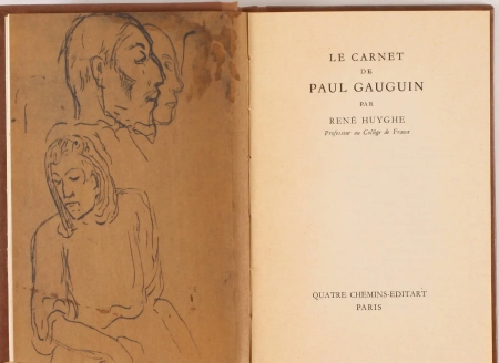 GAUGUIN - Le carnet de Paul Gauguin 1952 - Etude et fac-simil&eacute; - Photo 2, livre rare du XXe si&egrave;cle