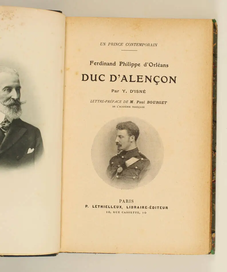 d ISNE - Un prince contemporain. Ferdinand Philippe d Orléans, duc d Alençon - Photo 1, livre rare du XXe siècle