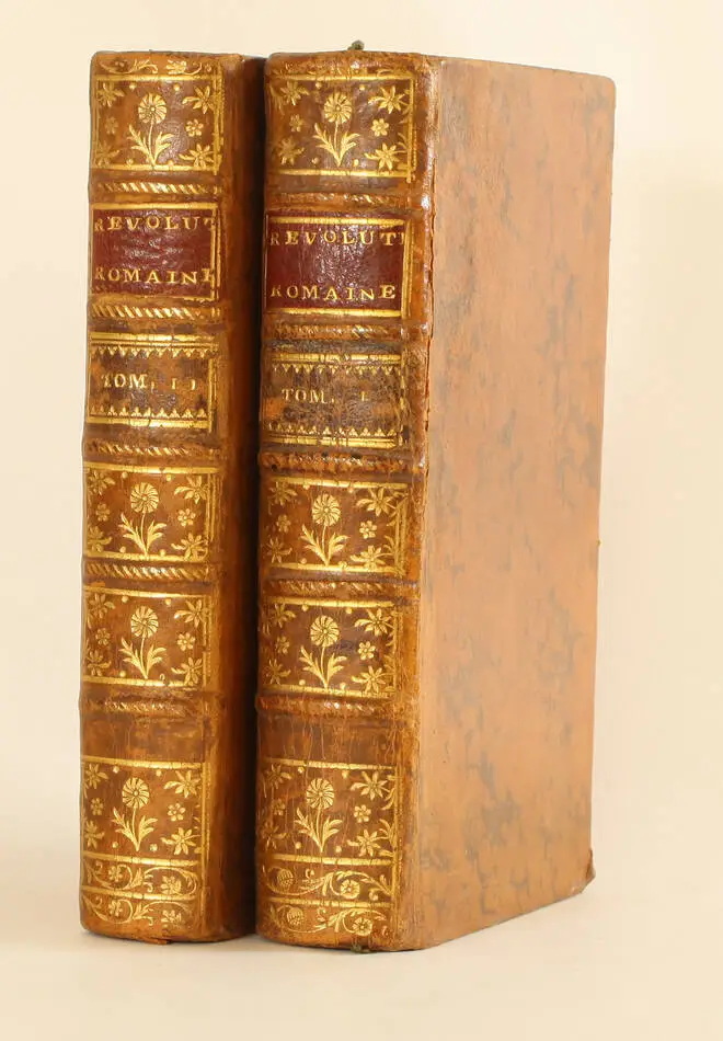 VERTOT Histoire des r&eacute;volutions arriv&eacute;es de la r&eacute;publique romaine 1755 - 2 vols - Photo 0, livre ancien du XVIIIe si&egrave;cle