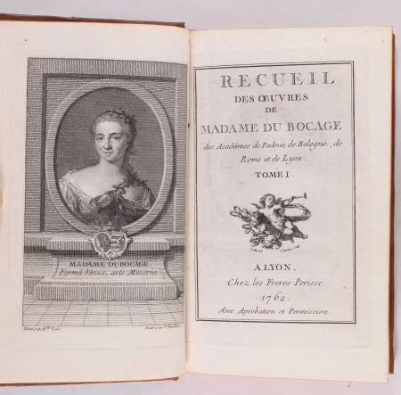 DU BOCAGE - Recueil des oeuvres de Mme du Bocage - 1762 - 3 volumes - Photo 1, livre ancien du XVIIIe si&egrave;cle