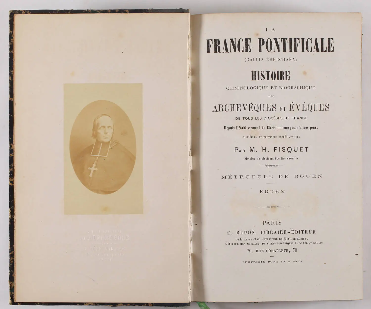 FISQUET La France pontificale (Gallia christiana) : Rouen - 1866 - Photo 0, livre rare du XIXe si&egrave;cle