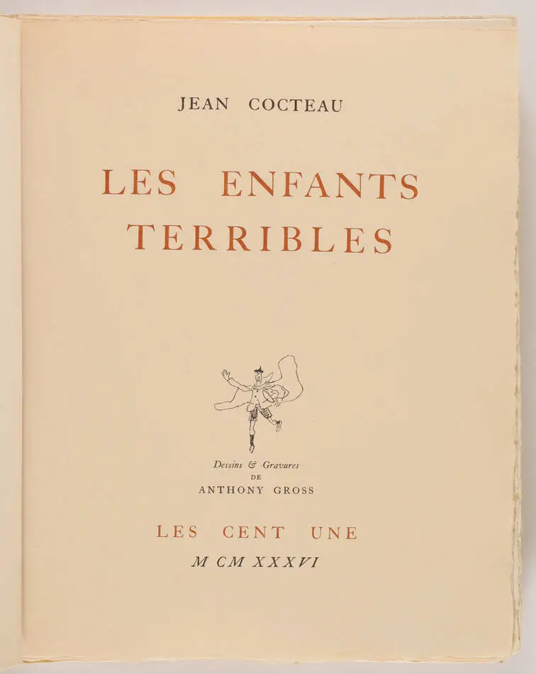 Jean COCTEAU - Les enfants terribles - 1936 - Eaux-forte d Anthony Gross - Photo 2, livre rare du XXe si&egrave;cle