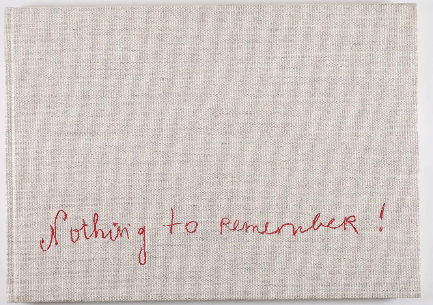 Louise BOURGEOIS - Nothing to remember - 2008 - Photo 0, livre rare du XXIe si&egrave;cle
