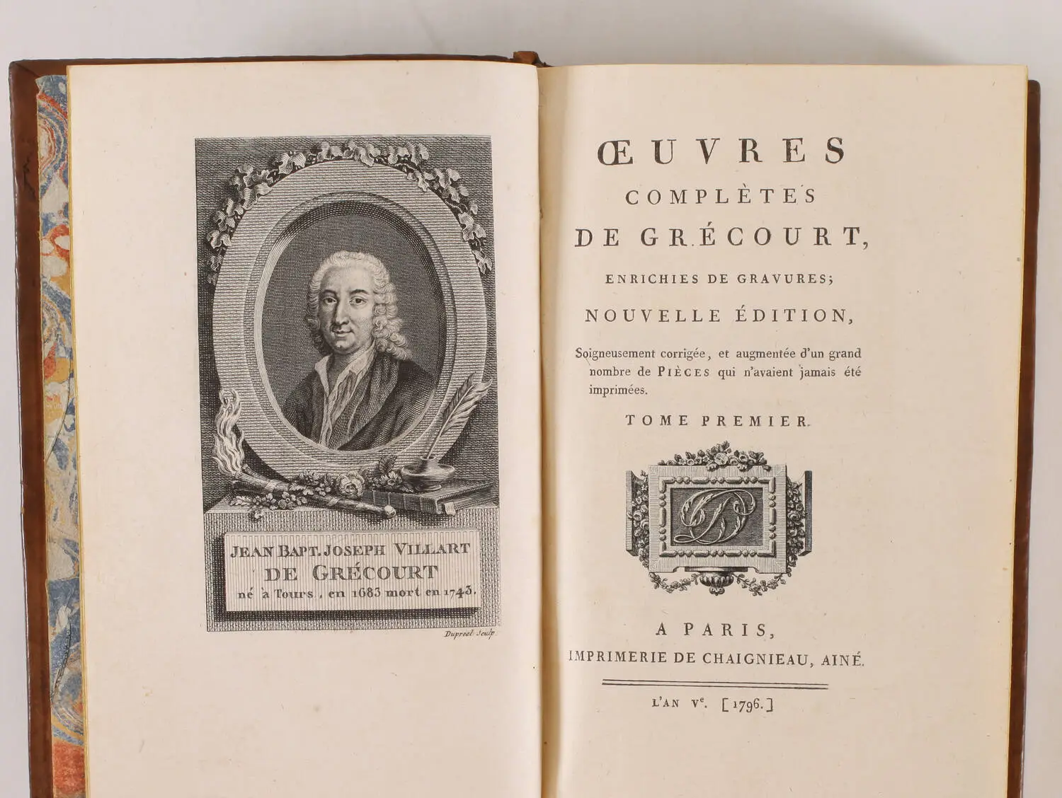 Oeuvres compl&egrave;tes de Gr&eacute;court - 4 volumes - Enrichies de gravures - Photo 1, livre ancien du XVIIIe si&egrave;cle