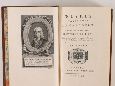Oeuvres compl&egrave;tes de Gr&eacute;court - 4 volumes - Enrichies de gravures - Photo 1, livre ancien du XVIIIe si&egrave;cle