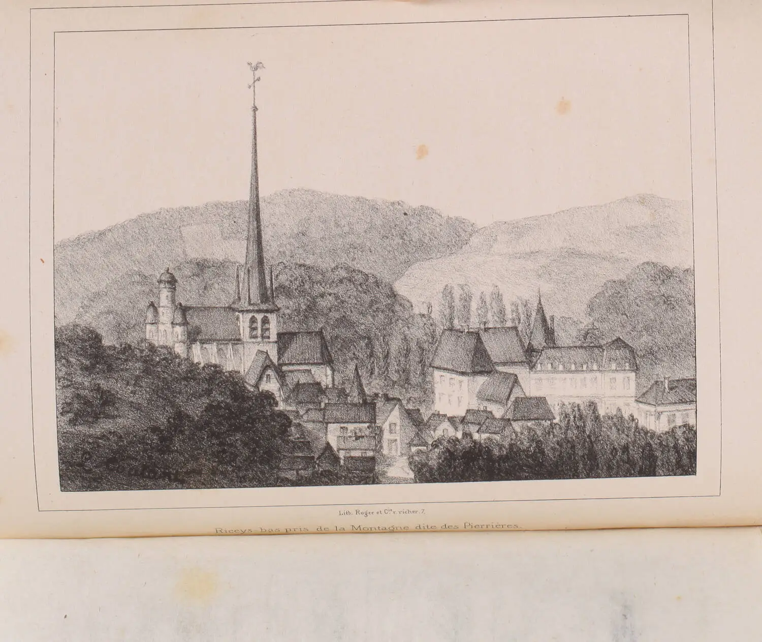 COUTANT - Notes et pi&egrave;ces historiques sur les Riceys 1840 - Lithographies - Photo 2, livre rare du XIXe si&egrave;cle