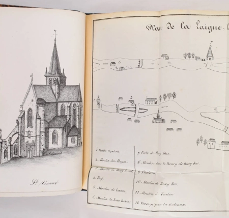 COUTANT - Notes et pi&egrave;ces historiques sur les Riceys 1840 - Lithographies - Photo 3, livre rare du XIXe si&egrave;cle