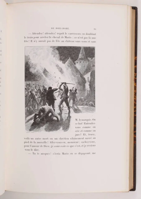 SAND Les beaux messieurs de Bois-Dor&eacute; - 1892 - Illustr&eacute; - Reliure de Pagnant 2 v - Photo 4, livre rare du XIXe si&egrave;cle