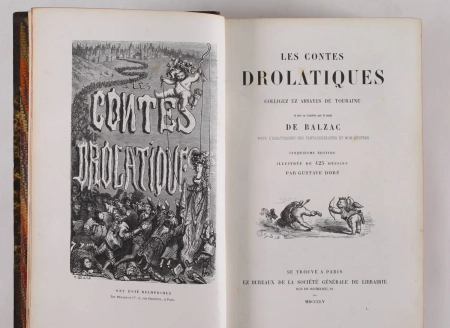 [Gustave Dor&eacute;] Balzac - Les Contes drolatiques - 1855 - Premier tirage - Photo 1, livre rare du XIXe si&egrave;cle