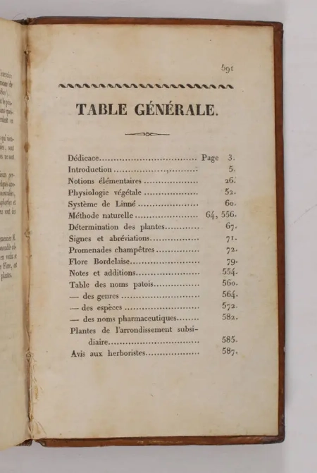 [Gironde] LATERRADE - Flore bordelaise - 1829 - Photo 3, livre rare du XIXe si&egrave;cle