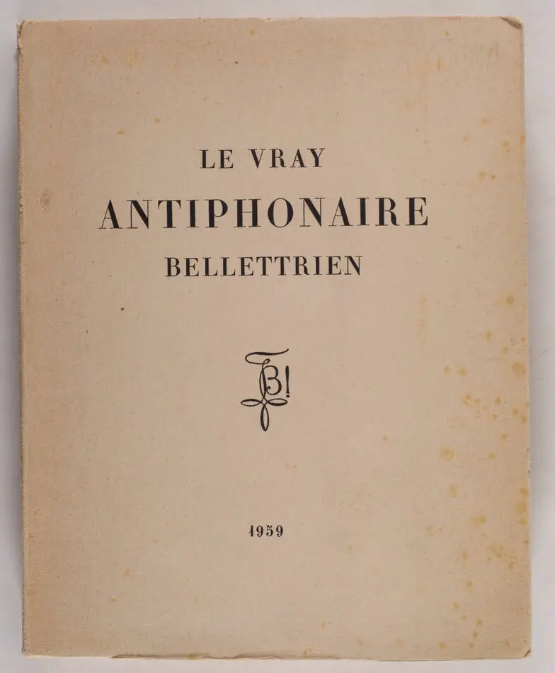 Le vray antiphonaire bellettrien - 1959 - Photo 1, livre rare du XXe siècle
