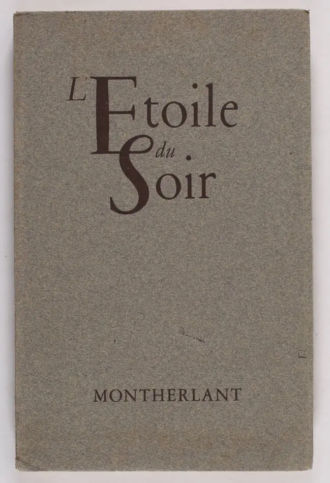 MONTHERLANT - L étoile du soir - 1949 - Lithographies de Goor - Photo 1, livre rare du XXe siècle