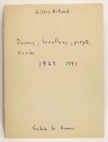 AILLAUD Gilles Aillaud. Dessins, brouillons, projets, envies. ...1987 AILLAUD (Gilles) Gilles Aillaud. Dessins, brouillons, projets, envies. 1949-1991 1987, livre rare du XXe siècle