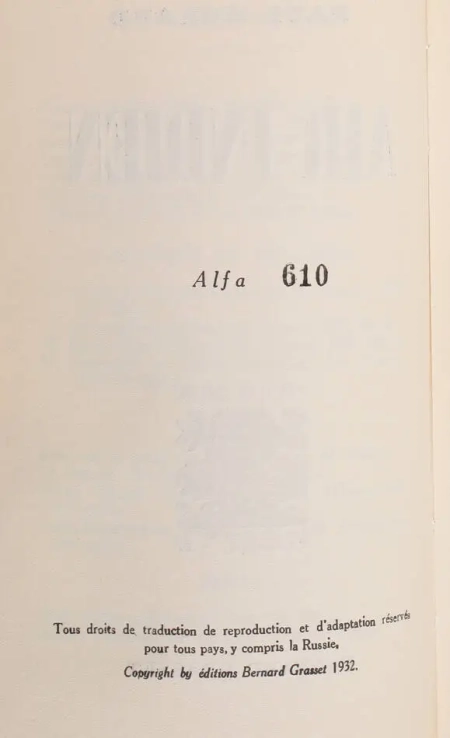 MORAND - Air indien - Grasset - 1932 - EO / alfa - Photo 1, livre rare du XXe si&egrave;cle