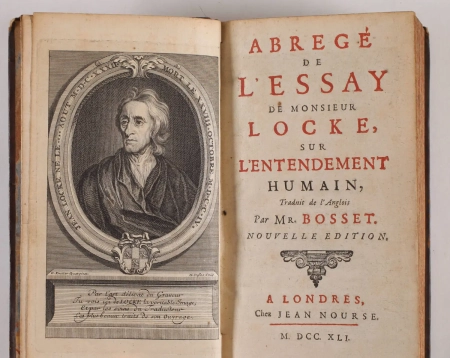 LOCKE - Abr&eacute;g&eacute; de l'Essay de Mr Locke sur l'entendement humain - 1741 - Photo 0, livre ancien du XVIIIe si&egrave;cle