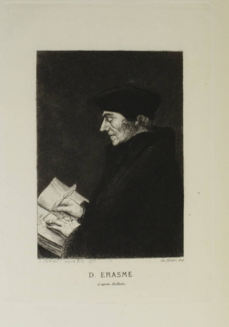 Erasme - Les colloques - 1875 - 3 volumes - Eaux fortes de Chauvet - Photo 0 - livre rare