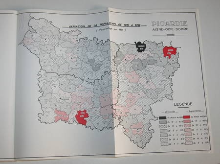 Atlas de la région Picardie - Cartes - Vers 1961 - Photo 0, livre rare du XXe siècle