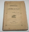 [Paris] Bonnelier - Mémorial de l hôtel de ville de Paris en 1830 - 1835 - Photo 0, livre rare du XIXe siècle