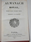 Almanach royal pour l an MDCCCXXVI présenté à sa majesté - 1826 - Relié - Photo 1, livre rare du XIXe siècle