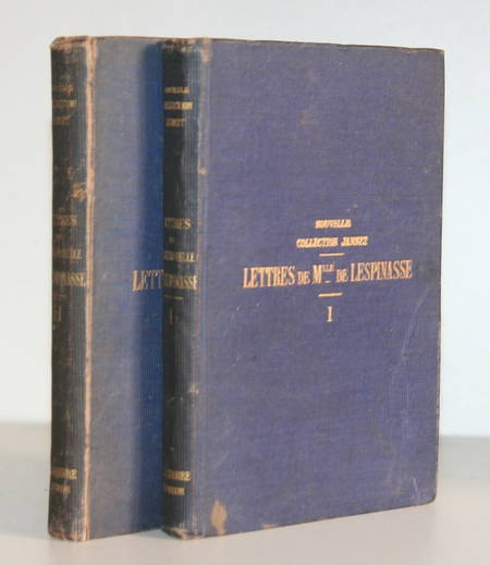 LESPINASSE (Mlle de). Lettres de mademoiselle de Lespinasse. Nouvelle édition augmentée de dix lettres inédites. Accompagnée d'une notice sur la vie de Mlle de Lespinasse et sur sa société, de notes et d'un index analytique par Gustave Isambert