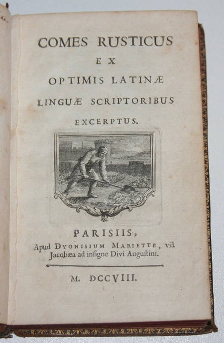 Comes rusticus ex optimis latinae linguae scriptoribus excerptus - 1708 - Photo 0, livre ancien du XVIIIe siècle