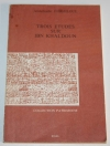DJEGHLOUL (Abdelkader) - Trois études sur Ibn Khaldoun - Photo 0, livre rare du XXe siècle