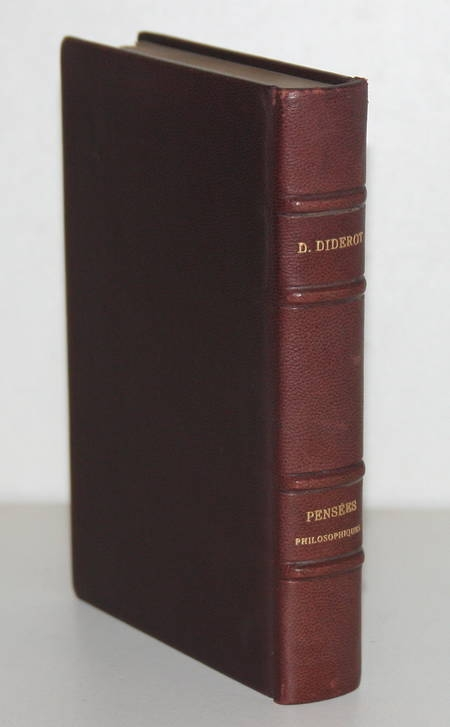 DIDEROT (Denis) - Pensées philosophiques - Relié - 1926 - Levitski Paul Baudier - Photo 3, livre rare du XXe siècle