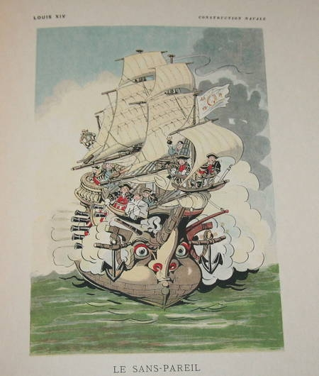 SAHIB - Marins et navires anciens et modernes Croquis humoristiques 1890 / Japon - Photo 0, livre rare du XIXe siècle