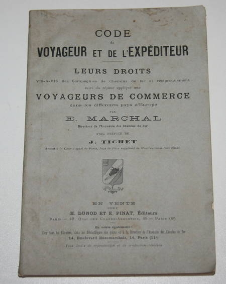 Code du voyageur et de l'expéditeur - Compagnies de chemins de fer (1908) - Photo 0 - livre du XXe siècle