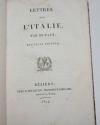 Dupaty - Lettres sur l Italie - Béziers, 1824 - Relié - Photo 1 - livre rare