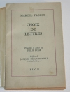 Proust Choix de lettres - Présentées et datées par Philipp Kolb - 1965 Dédicace - Photo 1 - livre moderne