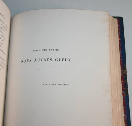 Photo livre n°9. RICHEPIN Jean. La chanson des gueux Précédée, livre rare du XIXe siècle