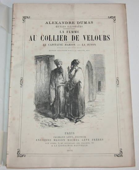 DUMAS (Alexandre) - La femme au collier de velours - 1876 - Photo 0, livre rare du XIXe siècle