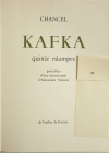 KAFKA - 15 lithographies couleurs de Chancel - 1957 - Signées et justifiées - Photo 2, livre rare du XXe siècle