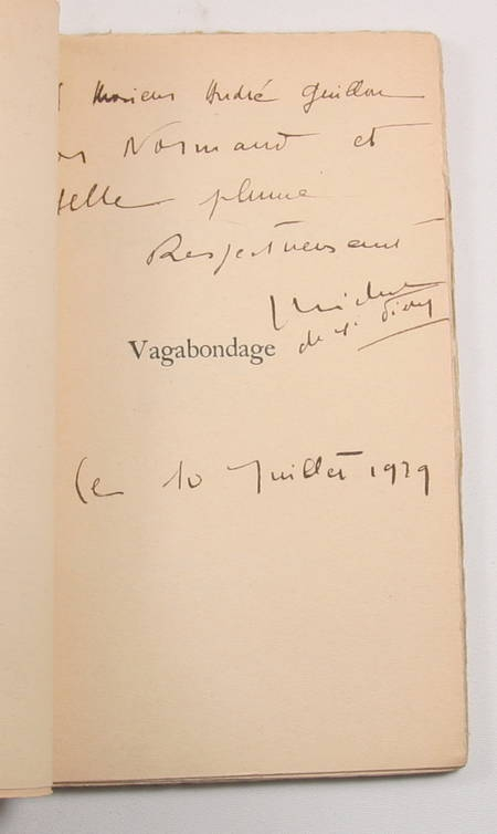 SAINT-PIERRE (Michel de) - Vagabondage - 1938 - Envoi - Photo 0, livre rare du XXe siècle