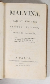 Madame COTTIN - Malvina - 1805 - Relié - 3 tomes en un fort volume - Photo 1, livre ancien du XIXe siècle